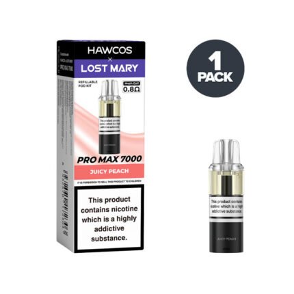 Juicy Peach Hawcos X Lost Mary Pro Max 7000 Prefilled Pods