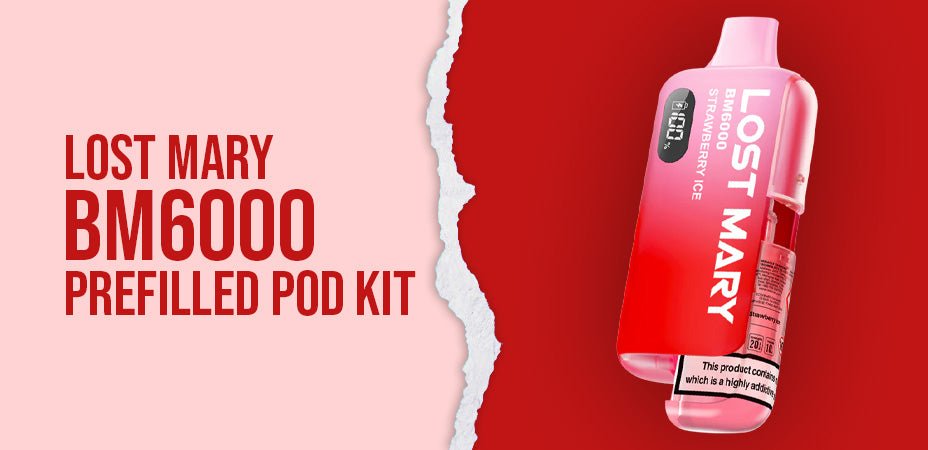 Banner showing the Lost Mary BM6000 Prefilled Pod Kit