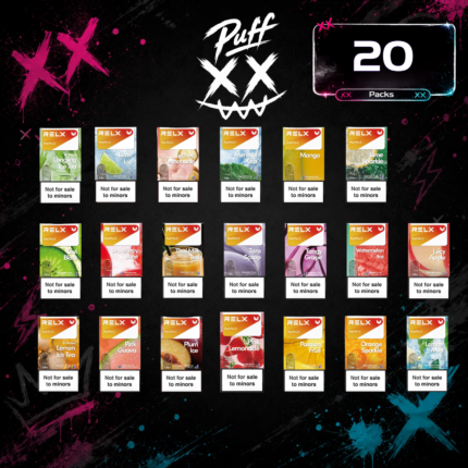 Clearance Sale –  20 × Relx Pods $153.19